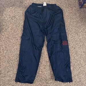 Vintage Mighty Mac Sports Auburn Tigers Navy Blue Athletic Pants with Logo